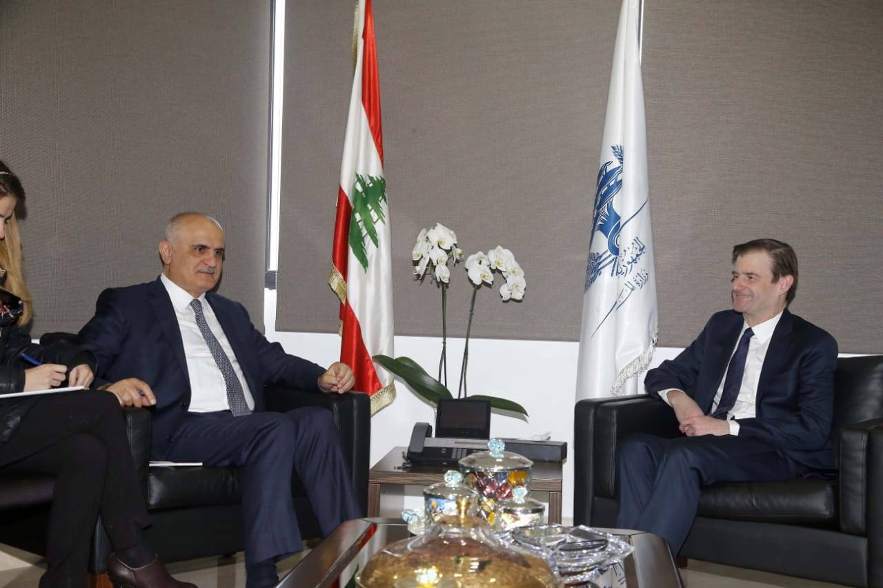 وزير المالية علي حسن خليل يستقبل وكيل وزارة الخارجية الأميركية ديفيد هيل