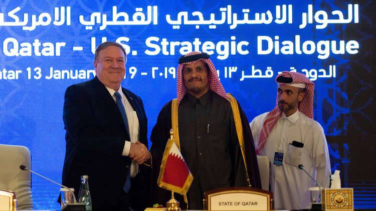 بومبيو من الدوحة: وقعنا اتفاقية تفاهم جديدة حول توسيع تواجدنا في قاعدة العديد الجوية