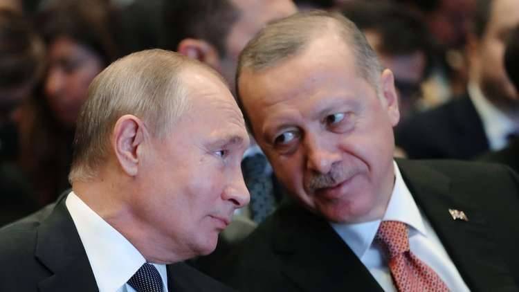 اردوغان بسبب بحث اعلان منطقة امنة في شرق سوريا مع بوتين