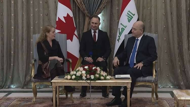 الرئيس العراقي: حريصون على زيادة التعاون مع كندا على مختلف الأصعدة
