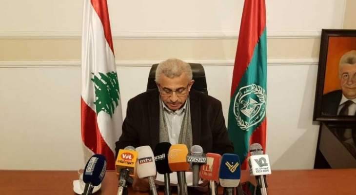 أسامة سعد: الخط الوطني قوي ومتماسك ومصمم على استكمال المسيرة