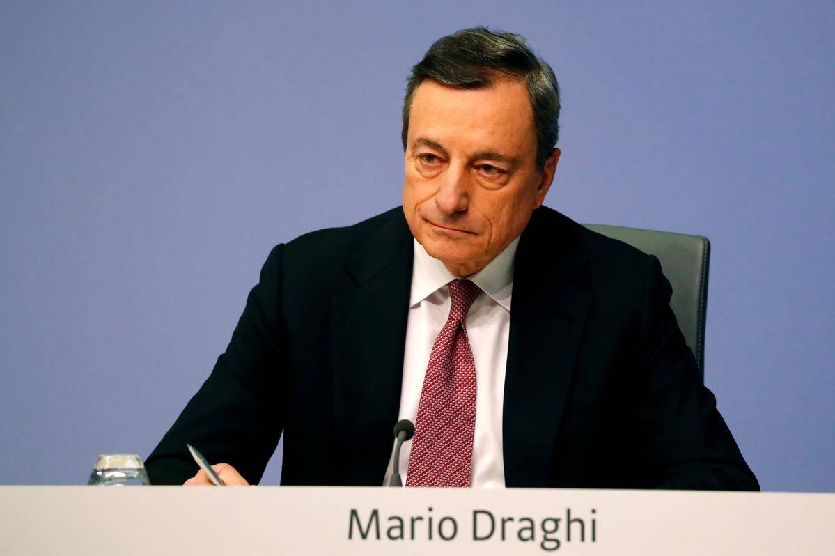 ECB's Draghi warns of weaker growth ahead