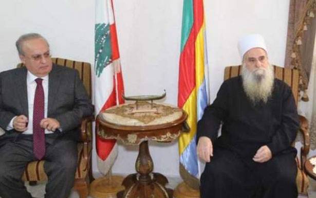 وهاب : نحن تحت عباءة مشيخة العقل التي يُمثّـلها الـغريب