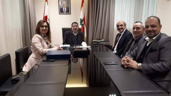 الحاج حسن بحث مع مجلس ادارة "ليبنور" في تطوير العلاقة مع القطاعين العام والخاص