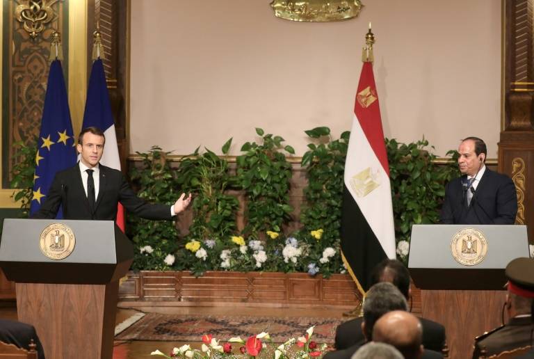 سجال بين ماكرون والسيسي حول حقوق الانسان في مصر