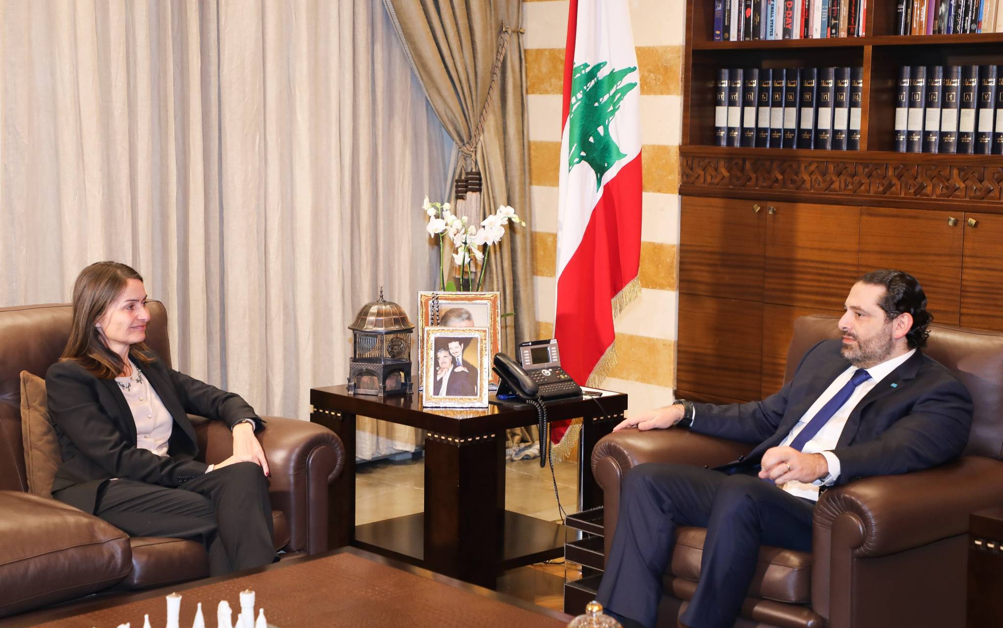 الحريري عرض المستجدات مع لاسن واستقبل وفدا من شركة البراق