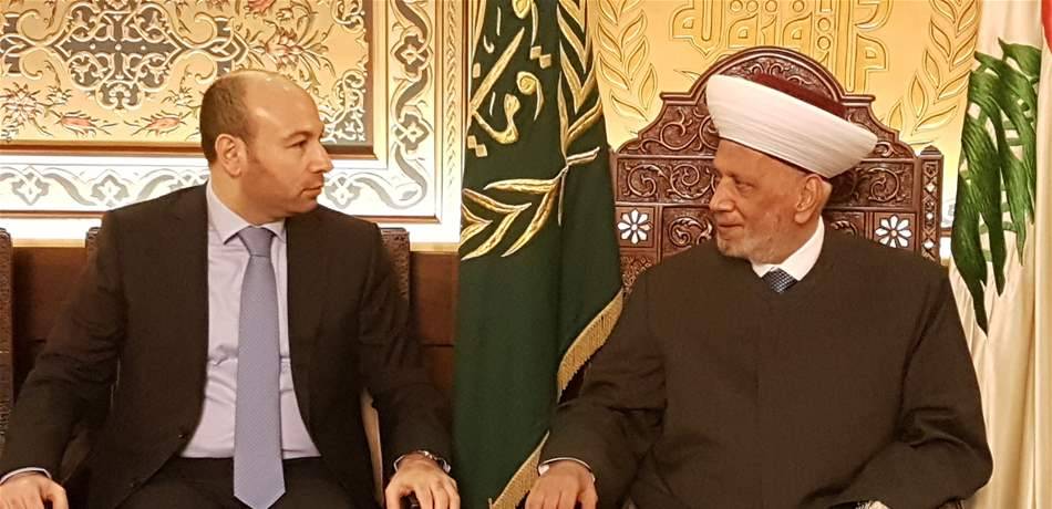 دريان إستقبل شميطلي ووفد نقابة محامي الشمال