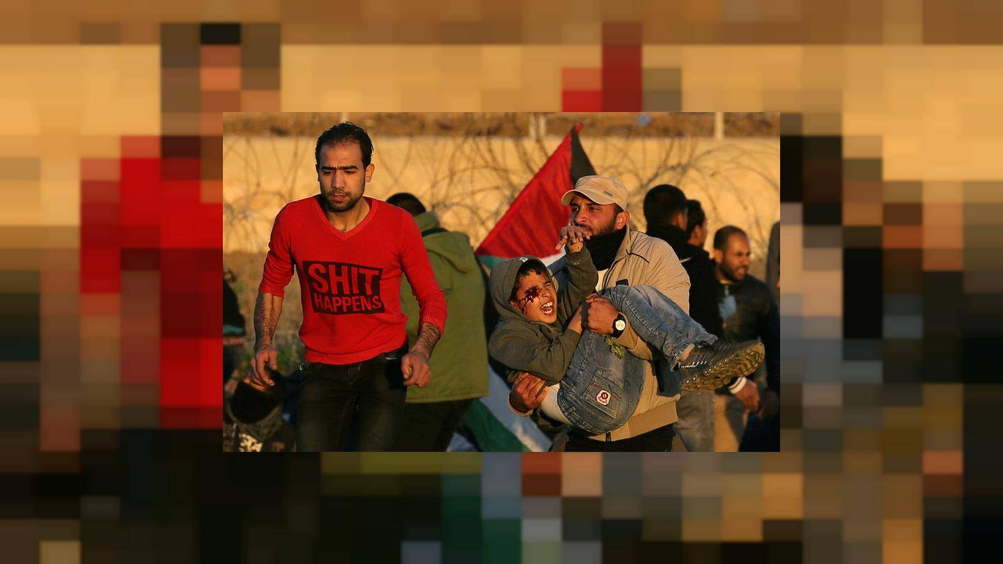 حكاية صبي أصيب في اشتباكات غزة