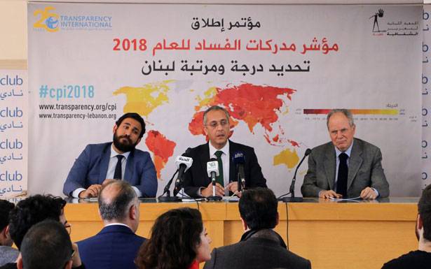 الفساد السياسي وتضارب المصالح يغيّبان حقوق المواطن

لبنان يتقدم الى المرتبة 138 عالمياً في مؤشر

الفساد للعام 2018 وقوانين تعزيز الشفافية غير فعّالة
