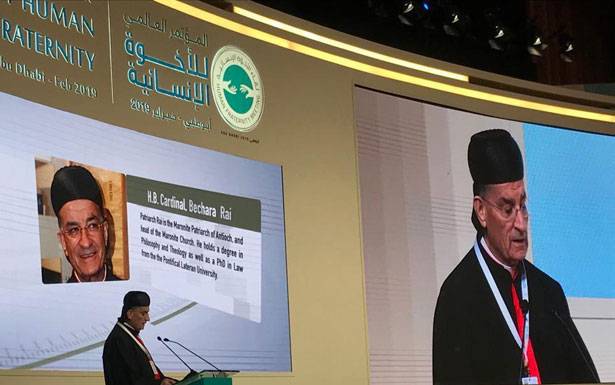 الراعي: نتائج «الأخوة الانسانيّة» أكبر حرب سلميّة

في وجه السياسات العالميّة التي تريد تفريق الشعوب