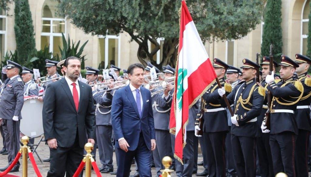 رئيس وزراء ايطاليا كونتي: سنكون دائما الى جانب لبنان