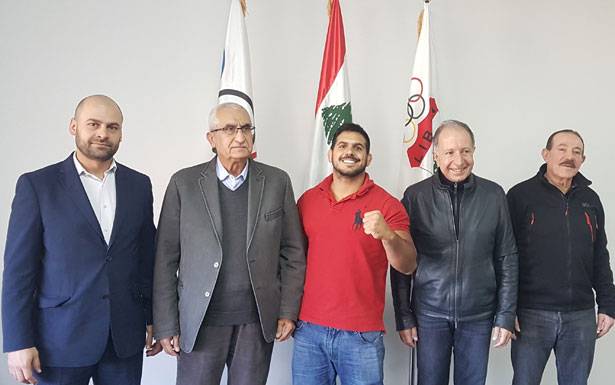 همّام يستقبل بطل الجودو ناصيف إلياس