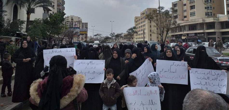 اعتصام لأهالي الموقوفين الإسلاميين في طرابلس