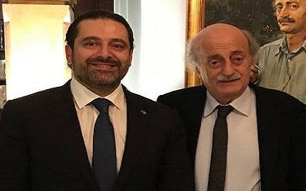 القلق من تطورات الاقليم يجمع الحريري وجنبلاط في مقاربة حكومية واحدة