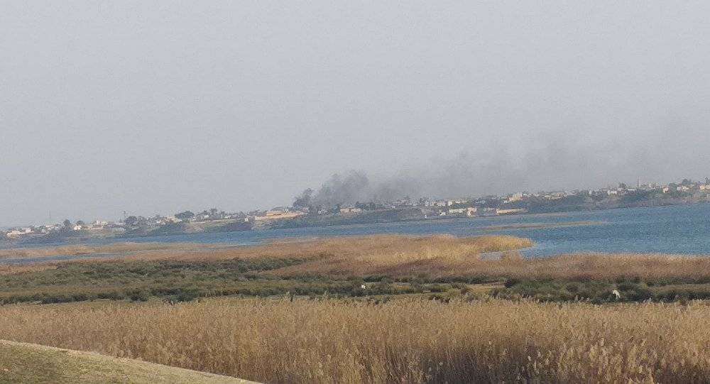 قتلى وجرحى من عناصر المخابرات الفرنسية بتفجير مقرهم في مدينة الرقة السورية