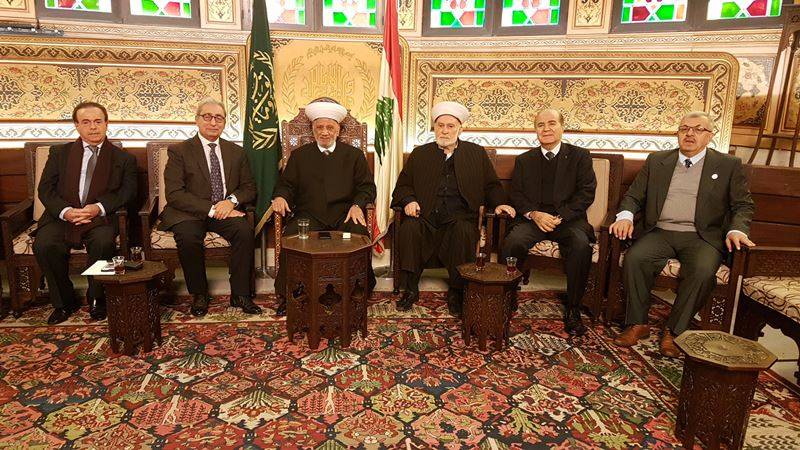دريان استقبل سليلاتي ووفد المركز الثقافي الاسلامي وتجار لبنان الشمالي