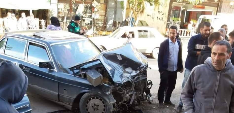 إصابة 4 أشخاص في حادث سير بالضنية !