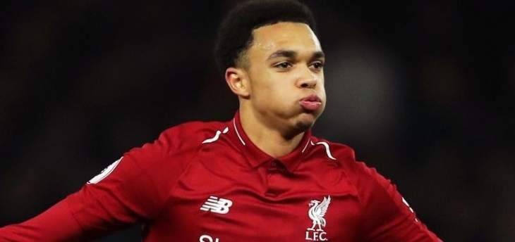 أرنولد حريص على العودة إلى صفوف ليفربول بأسرع وقت