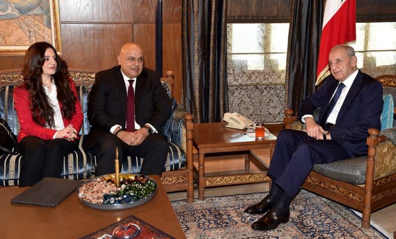 بري استقبل مدير البنك الدولي ولازاريني:المجلس ملتزم بالاصلاح ومكافحة الفساد