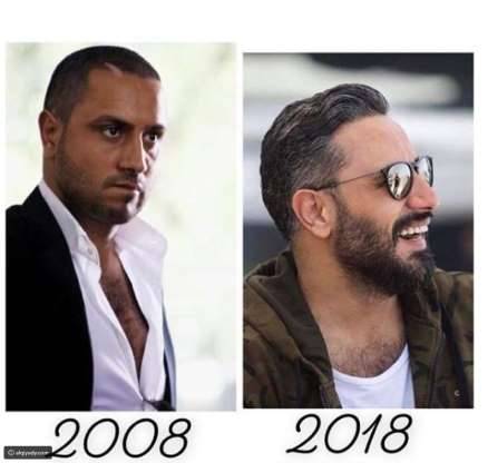 صور: هكذا شارك فنانو سوريا في تحدي #TenYearChallenge