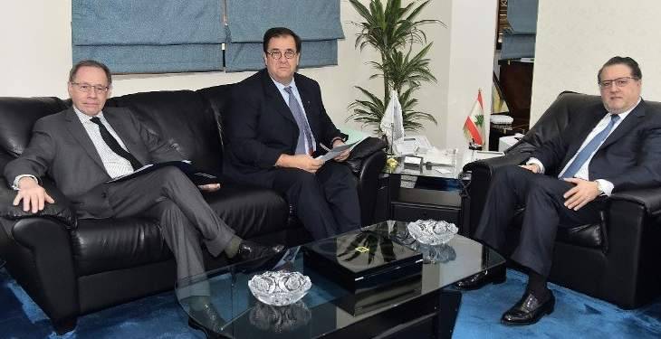 شقير إستقبل فوشيه مهنئا وبحثا في برنامج سيدر الاستثماري