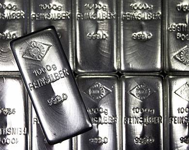 اسعار الفضة ترتفع الى مستوى 15.96 دولار للأوقية