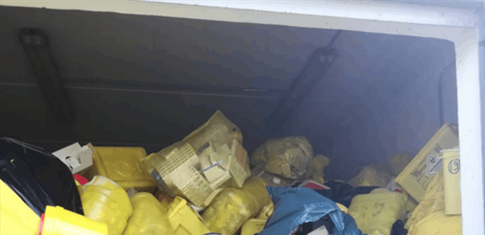 إقفال معمل لفرز النفايات الصحية في العباسية