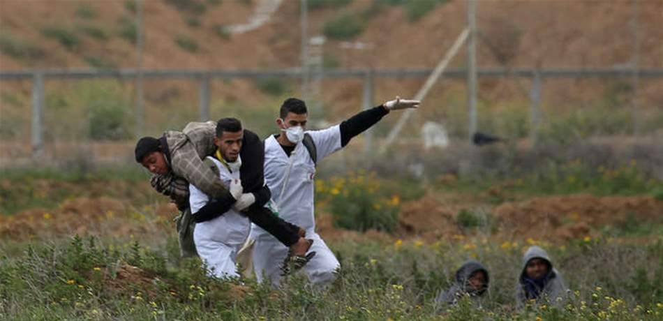 مسيرات العودة الفلسطينية.. إصابة 34 شخصاً برصاص إسرائيلي