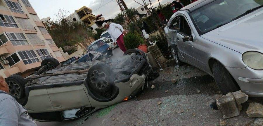جريح اثر إنقلاب سيارته على طريق بقاق الدين