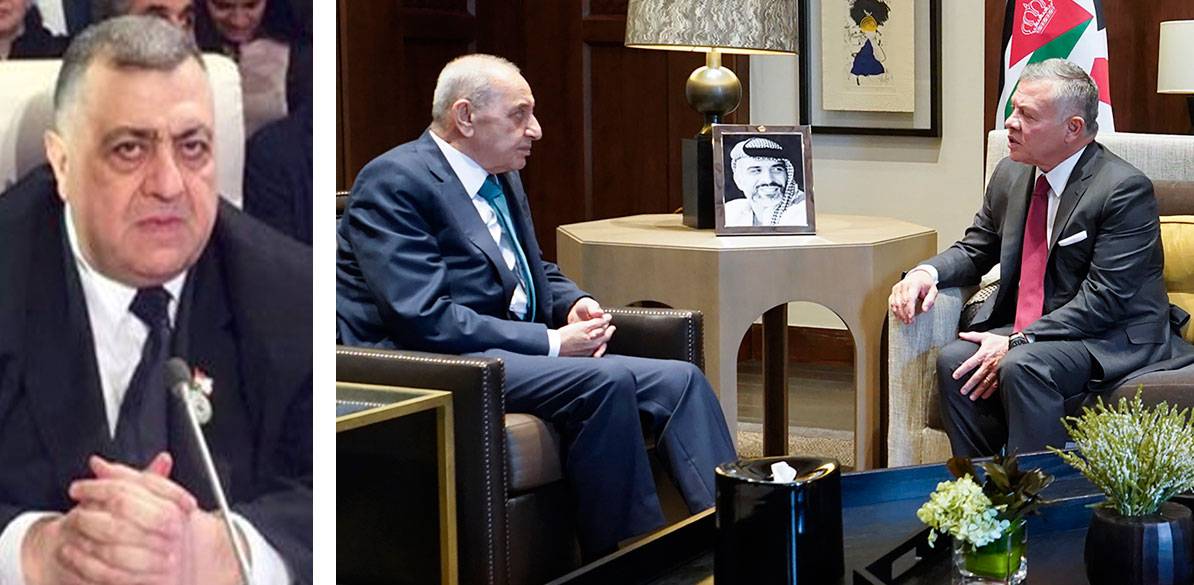 الملك الأردني لبري : الماء مقابل الكهرباء
رئيس مجلس الشعب السوري: قضية فلسطين تبقى القضية الأولى