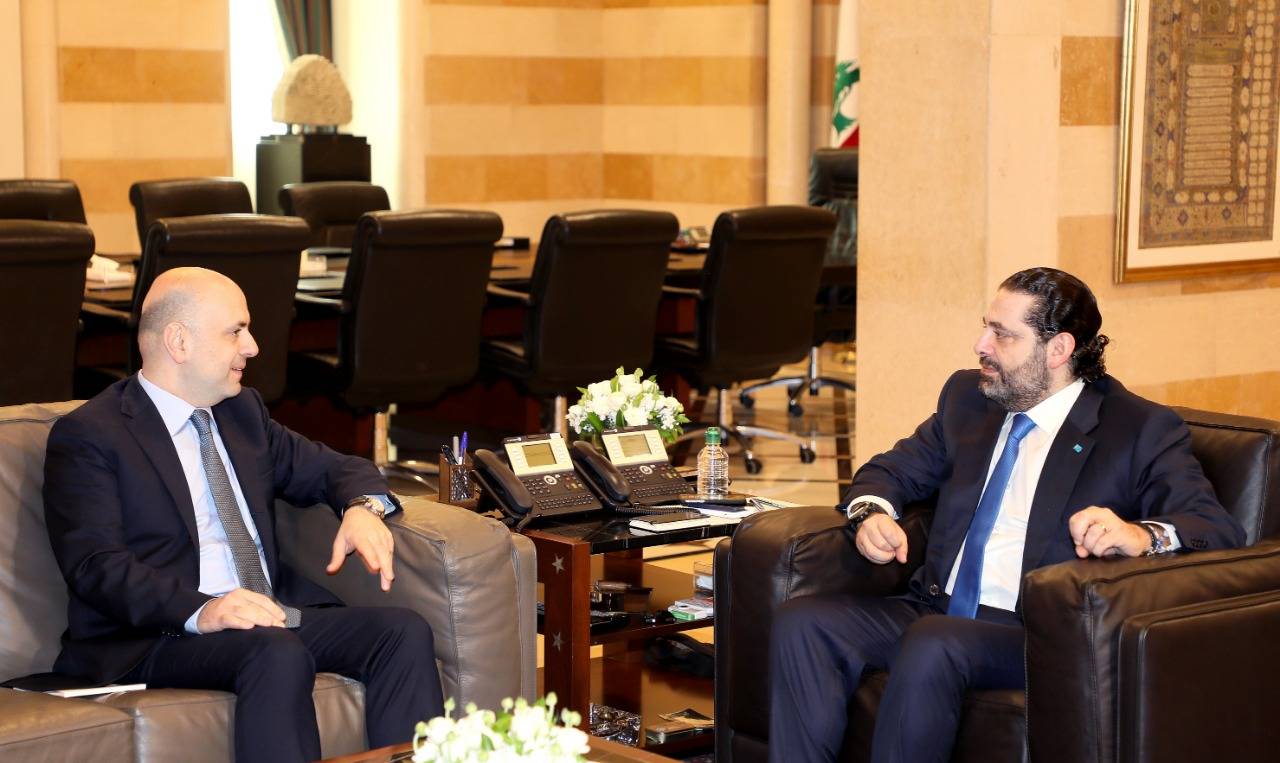 الحريري استقبل حاصباني وساترفيلد وترأس اجتماع الوفد التقني الى السعودية