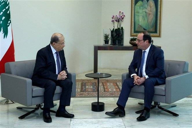 الرئيس عون استقبل الرئيس الفرنسي السابق فرنسوا هولاند وعرض معه الاستعدادات اللبنانية لتنفيذ توصيات مؤتمر "سيدر"