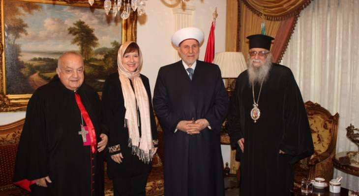 الشعار استقبل السفيرة الأميركية: لبنان يحتاج إلى دعمكم ودعم الدول الكبرى