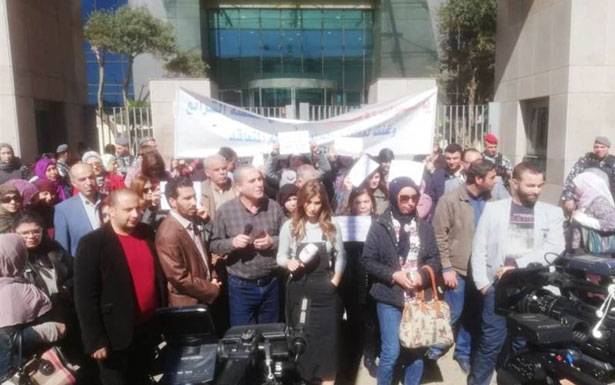 اعتصام لقدامى متعاقدي الاساسي في طرابلس