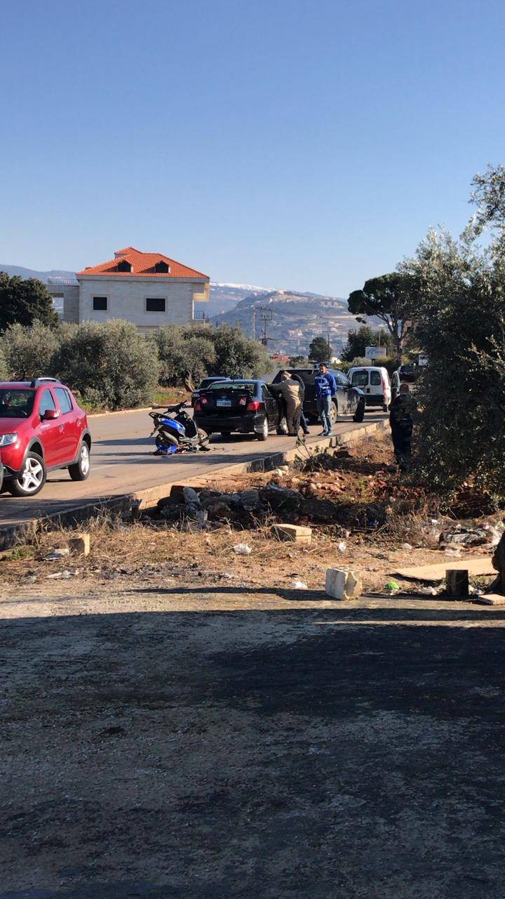 جريح في حادث اصطدام في بصرما الكورة