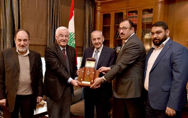 بري التقى مؤسسة القدس الدولية