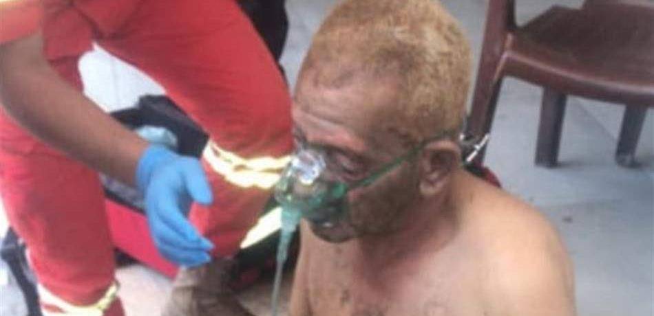 احتراق عامل داخل محطّة محروقات في صور