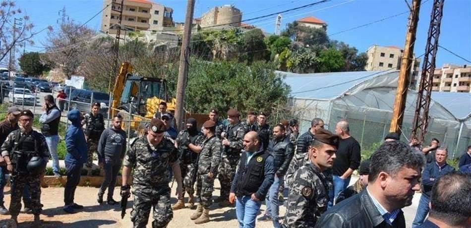إزالة خيم لنازحين سوريين في البترون