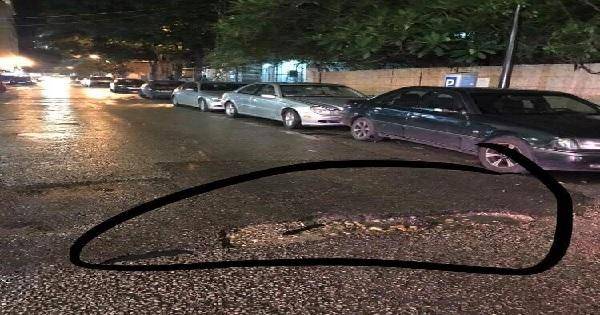 تكسير وأضرار في الحمرا... والسبب حفرة في وسط الطريق