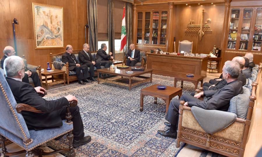 بري يستقبل المجمع الإنجيلي