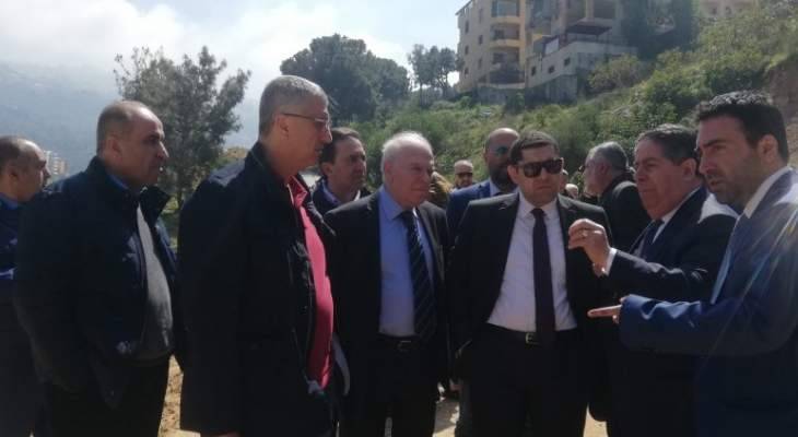 محافظ جبل لبنان اطلع على مشاريع قيد التنفيذ في قضاء المتن