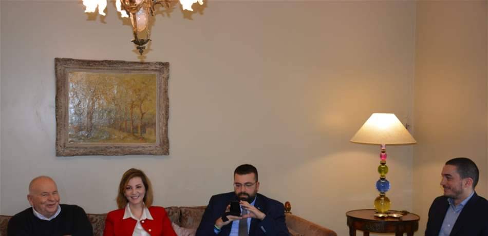 كبارة استقبل احمد الحريري وجمالي