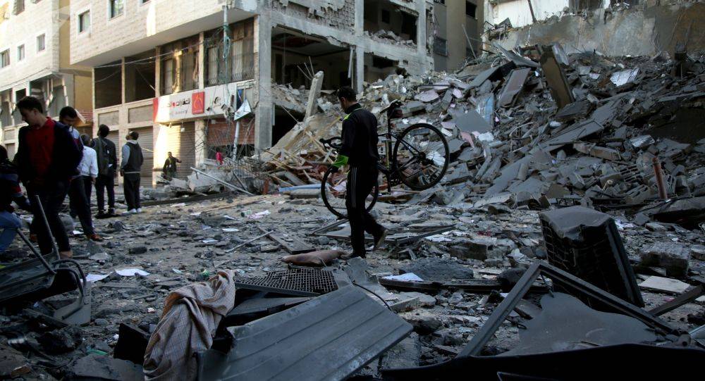 إصابة ثلاثة فلسطينيين بغارة إسرائيلية على غزة