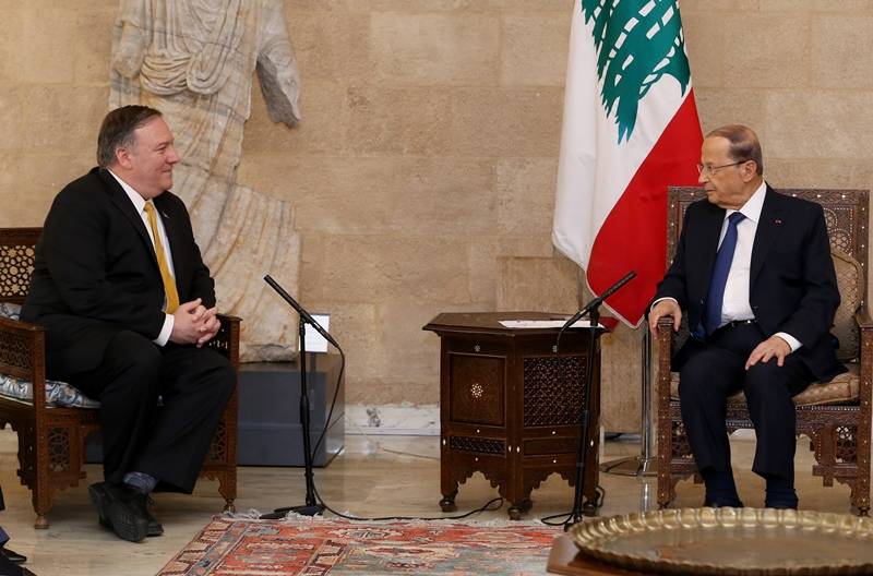 بحث مع الحريري والحسن وباسيل وجنبلاط التطوّرات... وتناول العشاء عند معوّض

بومبيو : نؤيّد عودة النازحين في أسرع وقت وحزب الله يتظاهر بدعم الدولة

عون : لبنان مُلتزم تنفيذ الـ 1701 وحزب الله مُمثل في مجلس النواب والحكومة

بري : حزب الله حزب لبناني في البرلمان والحكومة ومُقاومته واللبنانيين ناجم
