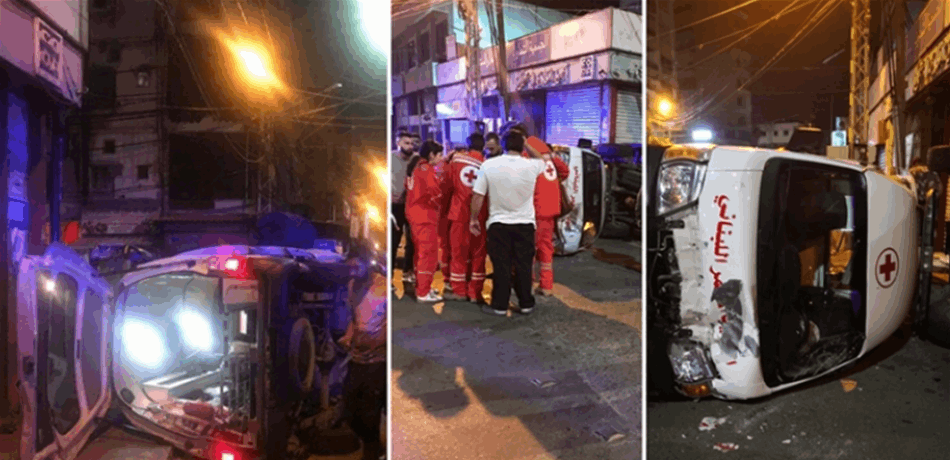 حادث مروع في صيدا: سيارة إسعاف اصطدمت بجيب قوى الأمن والحصيلة قتيل و5 جرحى