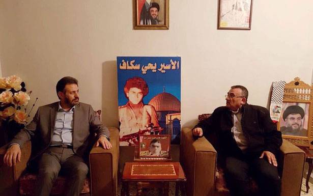 «الجهاد الإسلامي» زار منزل الأسير سكاف في ذكرى إعتقاله