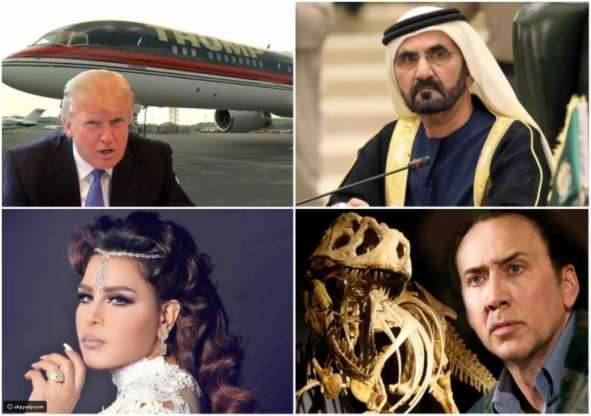 بالصور: أين ينفق مشاهير العالم أموالهم؟