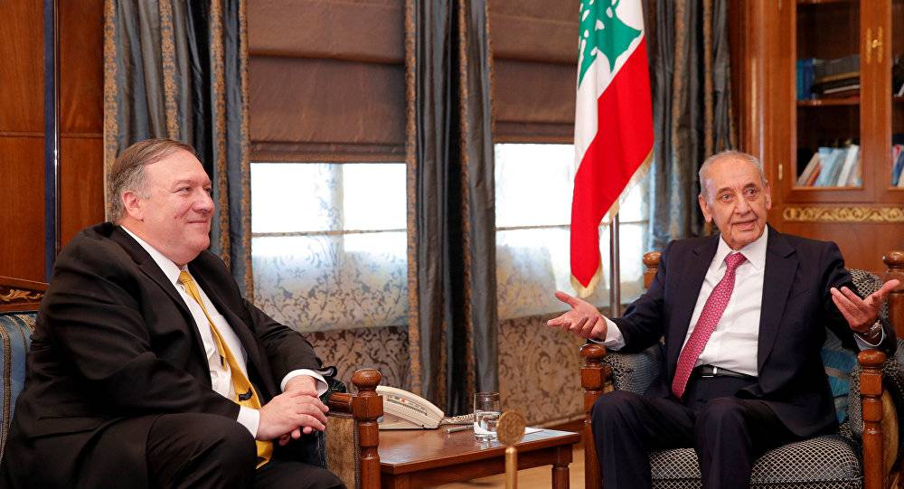 رئيس مجلس النواب اللبناني: بومبيو لم يأخذ معه سوى البيان الذي أحضره