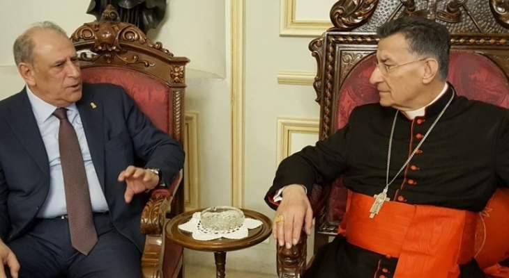 البطريرك الراعي يلتقي الجراح في بكركي
