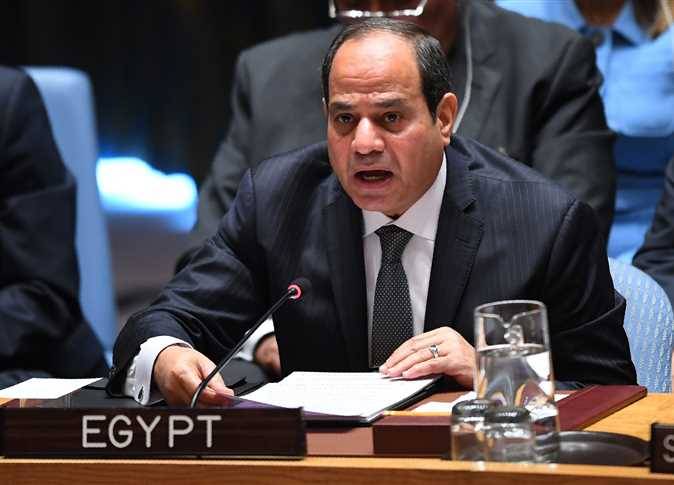 السيسي: لا مخرج من الصراع العربي الإسرائيلي إلا بإقامة دولة فلسطينية وعودة الجولان لسوريا